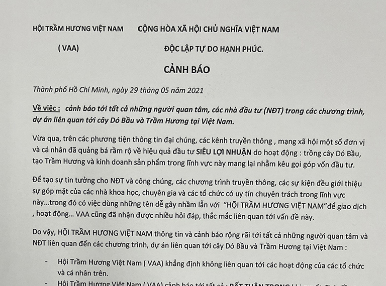 CẢNH BÁO